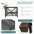 thumbnail image 5 of Patiojoy 2 Pieces 2-Person Patio Outdoor Loveseat Sofa with 6" Thick Cushion and Coffee Table Set for Garden Beige, 5 of 6