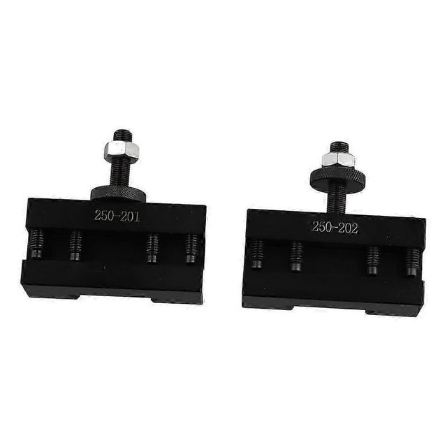 2Pcs Quick Change CNC Lathe Tool Post Turning Facing Holder Holder for Lathes Tools-250-201 & 250-20