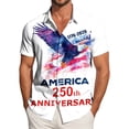 thumbnail image 2 of Yindaity Patriotic Mens Shirts 250 Years 1776 2026 250th Vintage 4th July Independence Day T-Shirt(White,4XL), 2 of 6