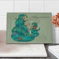 thumbnail image 2 of Zodiac Aquarius Cutting Board, Lady with Pearls Flowers Starfish Fantasy Character Graphic Design, Decorative Tempered Glass Cutting and Serving Board, Small Size, Multicolor, by Ambesonne, 2 of 5