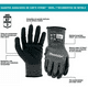 thumbnail image 4 of Guantes de Corte Makita T-04145 FitKnit Nivel 7 Recubiertos de Nitrilo, 4 of 5