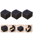 thumbnail image 1 of WEUVEB 3Pcs Black PU Watch Display Box for Home Use and Portable Travel Storage, 1 of 8