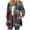 Blue, variant on Herrnalise Women Ethnic Style Cardigan Jacket Long Sleeve Retro Vintage Print Shirt Casual Loose Lightweight Open Front Coat Red,XXXXXL