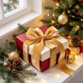 thumbnail image 4 of Velvet Woven Ribbon 30ft Long, 2.5 Inch Wide Textured Fabric Ribbon for DIY Bow, Christmas Wreath & Gift Wrapping, 4 of 6