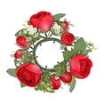 thumbnail image 2 of Pillar Candle Wreath Decorative Flower Arrangement Pillar Candle Holder for Bright, 2 of 8