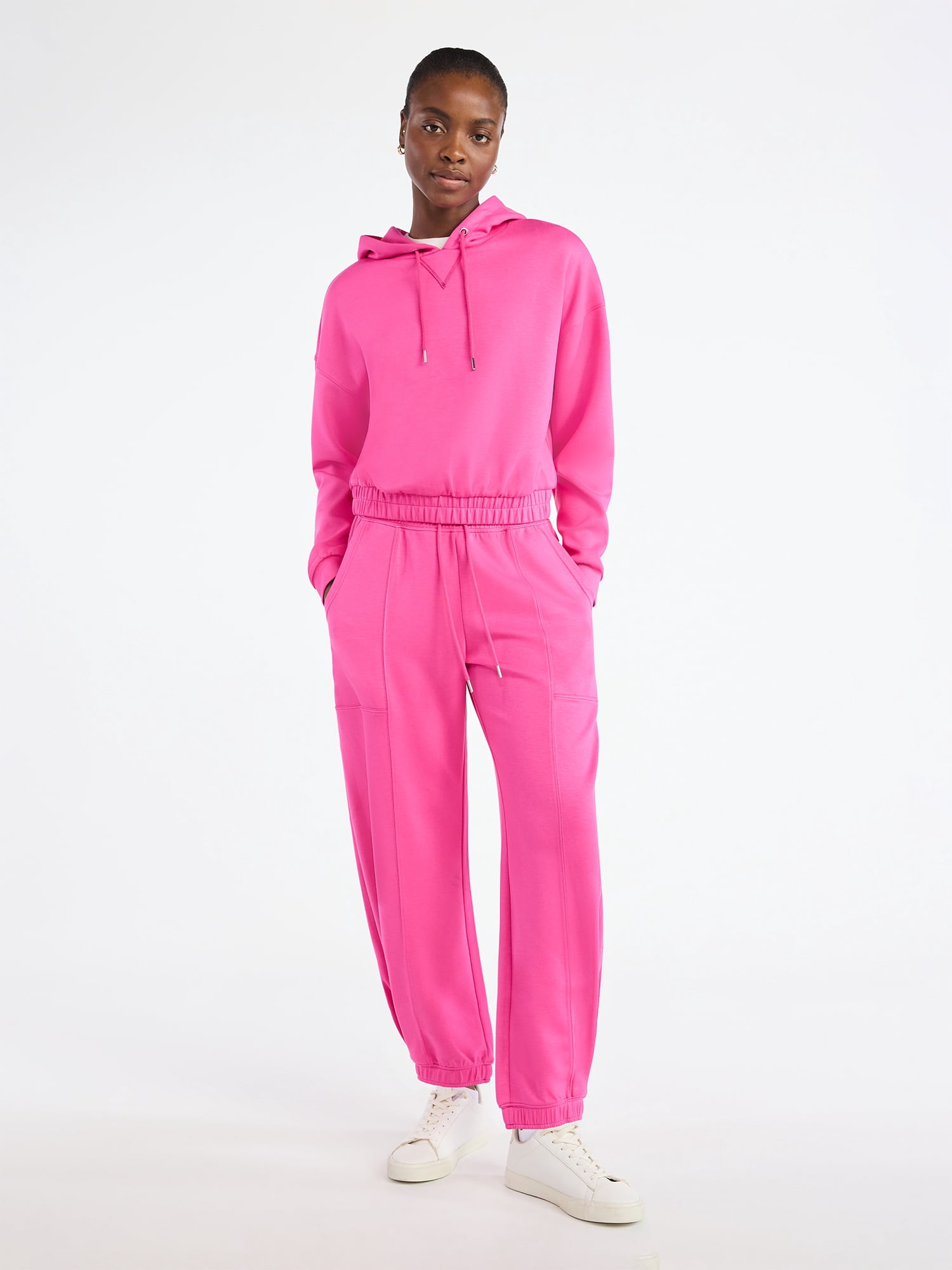 Scoop Women's and Women's Plus New Scubaknit Barrel Pants, Sizes XS-4X