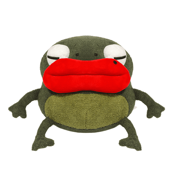 RNHNLOH 5.1 in Cute Frog Plush Toy, Soft Stuffed Animal Desk Decor, 1 Pack
