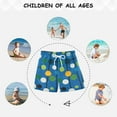 thumbnail image 6 of FORMRS Boys Swim Trunks Quick Dry Mesh Liner Boardshorts Sizes XS-XL, Blue Abstract, 6 of 7