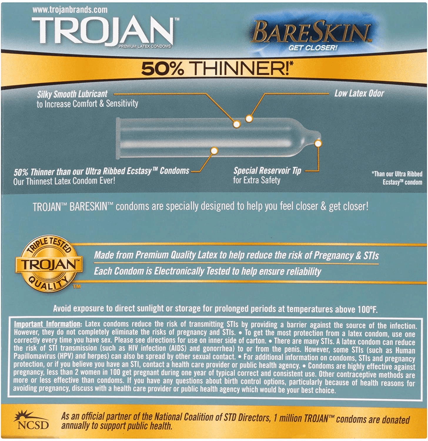 TROJAN Bareskin Thin Premium Lubricated Condoms - 24 Count - Walmart.com TROJAN Bareskin Thin Premium Lubricated Condoms - 24 Count - Walmart.com