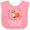 Pink and White, variant on Inktastic Oma and Opa Love Me Girls Cute Fox Girls Baby Bib