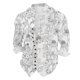 thumbnail image 2 of Camisas De Vestir Para Hombre 5xl Camisa de manga larga con estampado digital 3D y soporte con botones sueltos para hombre, vacaciones, playa, ocio (White, L), 2 of 4