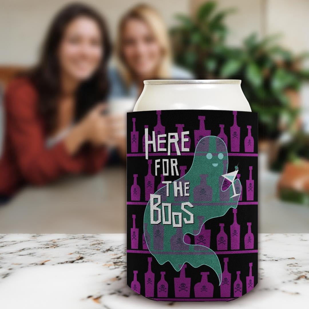Creepy Halloween Decor Drink Up Witches Here For The Boos 2 Sided 2-Pack Can Drink Thermocoolers