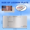 thumbnail image 5 of Uiaoiais License Plate USA Flag Cross Decorative License Plate Cover Aluminum License Plate, 5 of 7