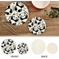 thumbnail image 4 of Panda 2 Pack Pot Holders Trivets, Heat Resistant Hot Pads for Kitchen Table Decoration Trivets for Hot Dishes/Pot/Bowl/Teapot/Hot Pot Holders, 7" + 9.45", 4 of 7
