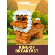 Waffle Wow! Building Brick Electric Waffle Maker- Cook Fun, Buildable Waffles in Minutes - Build Houses, Cars & More!