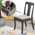 thumbnail image 3 of BALCONY & FALCON 16" x16" Chair Cushion Set of 2, Faux Linen Non-Slip Dining Seat Cushion, Beige, 3 of 7