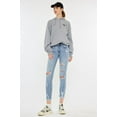 thumbnail image 4 of Kancan Mid Rise Distressed Ankle Skinny Jeans, 4 of 8