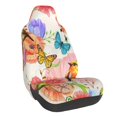 thumbnail image 1 of Wukai Flowers And Birds Watercolor Full Set Car Seat Covers with Soft Padding Universal Auto Front Seats Protector and Cushion Mat, 1 of 5