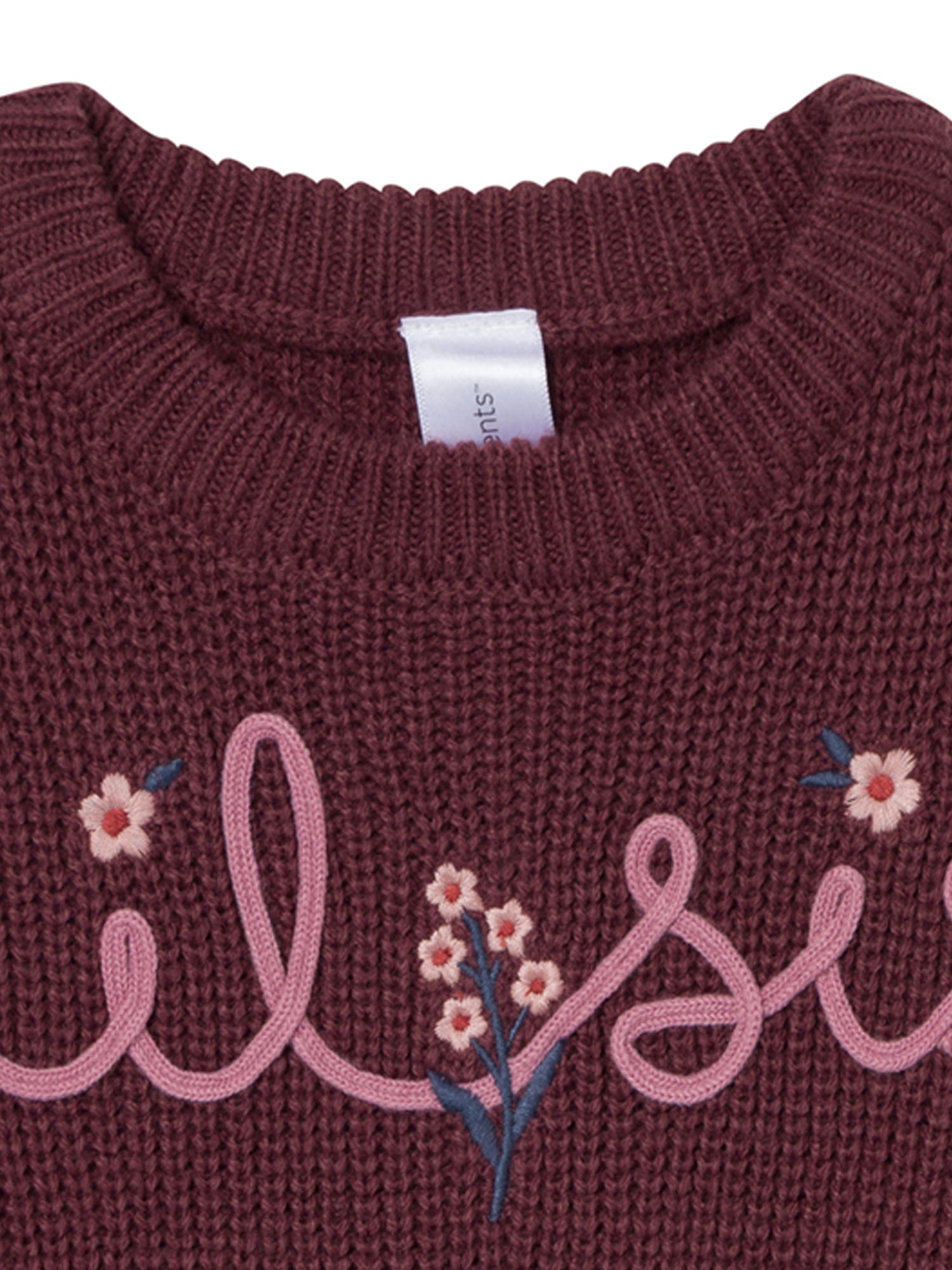 Modern Moments by Gerber Baby Girl Affirmation Sweater, Sizes 0/3 Months - 24 Months