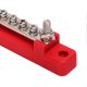 thumbnail image 1 of 12 Post Power Distribution Block Bus Bar Set 2xM6 Post 12xM4 Screw Battery Terminal Box for Cars RVs Ships Yachts Red, 1 of 4
