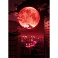 thumbnail image 1 of Pintura de diamante (DE2066) Cuadro de luna de sangre cuadrada de diamantes de imitación (B4067) 50x70cm FLhrweasw Nuevo, 1 of 1