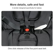 Baby Stroller Reversible Baby Pushchair with Cup Holder,Storage Bag,Foldable Baby Carriage for Newborns to Toddlers,Unisex