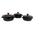 thumbnail image 2 of Juego de ollas con tapa de Peltre 6 pz International Negra  Shorbull, 2 of 6