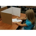 thumbnail image 2 of Flipside Products 60005-24 12 x 48 Study Carrel White Corrugated Bulk Pack of 24, 2 of 3