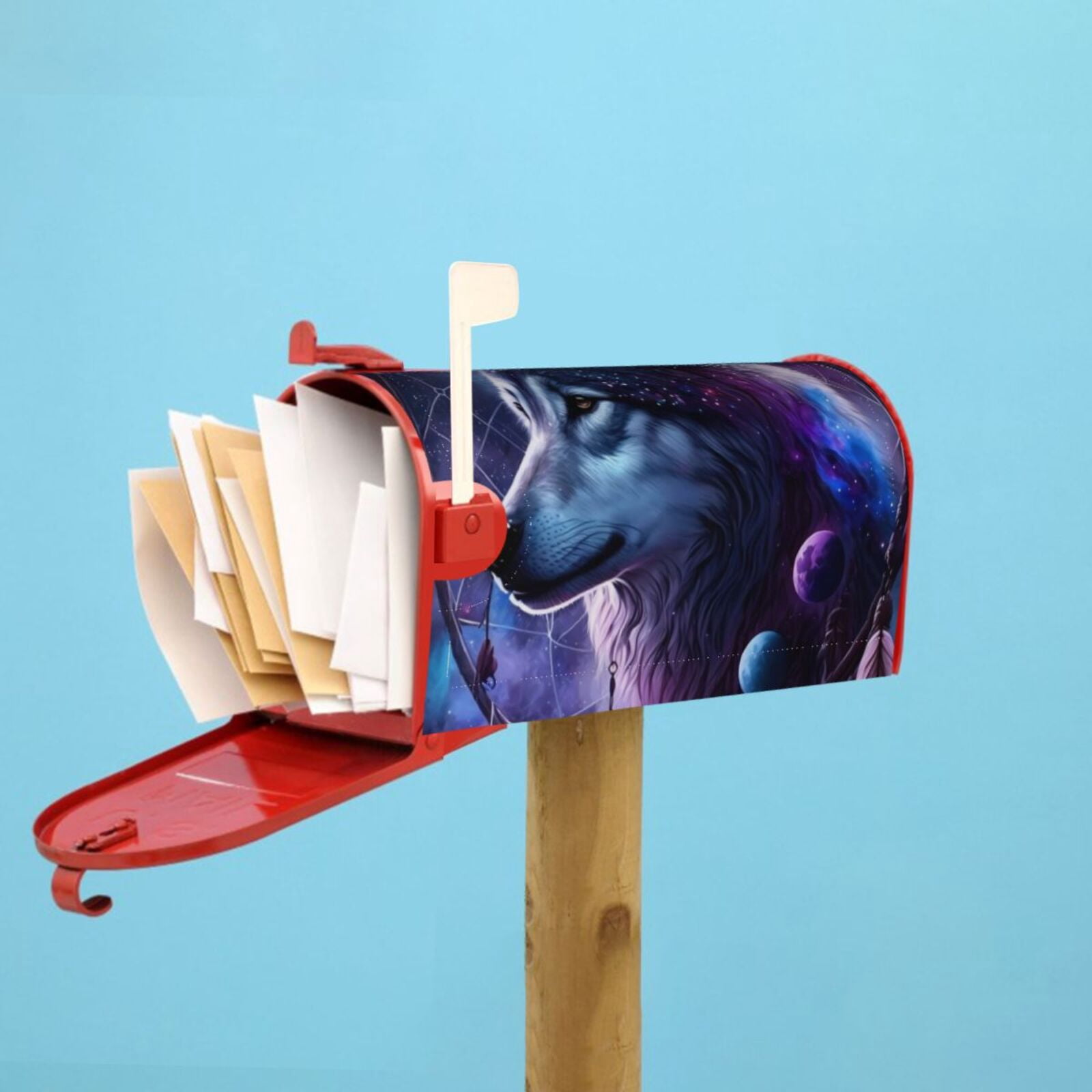 Kdxio Magnetic Mailbox Cover 21x18 in Mailbox Cover Outdoor Decoration Holiday Mailbox Covers for Home Garden Yard-21x18 in