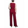 thumbnail image 2 of NY Collection Womens Petites Polka Dot  Jumpsuit, 2 of 2