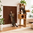 thumbnail image 3 of Cat Scratching Mat Cuttable Adhesive Wear-Resistant Carpet Furniture Protector, 16x79 Inch, Easy Install, Large Coverage, Heavy Duty, Self-Adhesive, Multi-Use, 3 of 5