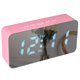thumbnail image 4 of Reloj despertador digital con espejo LED RGB colorido, alimentado por USB o batería para escritorio, 4 of 8