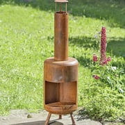 Whole House Worlds Garden Iron Wood Burning Chiminea
