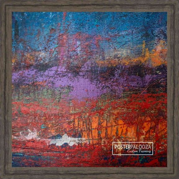 50x50cm Frame Dark Wood Rustic - Wood Picture Frame - Solid Wooden Photo Frame Includes UV Acrylic, Foam Board Backing, & Hanging Hardware Poster Frame 20x20 Photo frame