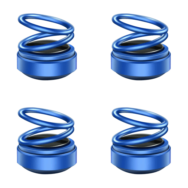 Difusores Aromaterapia Con Solar Anillo Doble Portátil para Coche () Rojo Azul