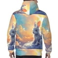 thumbnail image 7 of Wukai Sunshine Colorful Cloud Rabbit Print Men Hoodies Fleece Sweatshirts Long Sleeve Sweaters Pullover Fall Outfits Winter Clothes-Medium, 7 of 7
