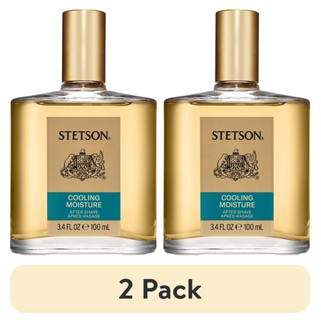 (2 pack) Stetson Cooling Moisture After Shave for Men, 3.4 fl oz.