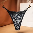 thumbnail image 2 of eczipvz Lace Thongs for Women with Strap,Sexy Underwear,Seamless G-string,Breathable Panties(Grey,One Size), 2 of 3