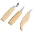 thumbnail image 4 of 3PCS DIY Woodworking Tools for Precise Detailing Stainless Steel Wood Carving Knife Set, 4 of 8