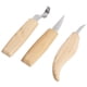 thumbnail image 3 of Juego de talla de madera juego de cuchillos de talla de madera 3 piezas / juego Cortador de talla de madera Cuchillo de talla de madera para tallar para bricolaje para raspar ANGGREK Otros, 3 of 8