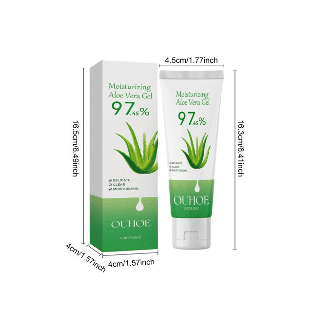 97.45% Organic Aloe Gel And Lotion For Facial Skin