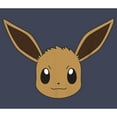 thumbnail image 2 of Boy's Pokemon Eevee Face Graphic Tee Navy Blue Heather X Large, 2 of 4