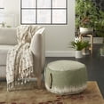 thumbnail image 2 of Nourison Life Styles Sage Stonewash Drum Pouf , 20" x 20" x 12", 2 of 5
