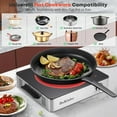 thumbnail image 2 of 1800W Single Infrared Burner, Compact Portable Electric Stove for Cooking, 2 of 4