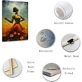 thumbnail image 2 of ZHONGYUTONG Abstract Girl Canvas Wall Art Woman in Flower Field Paintings Prints Elegant Artwork for Girl's Room Bedroom Framed (16.00" x 24.00"), 2 of 6