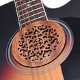 thumbnail image 3 of Tapa de boca La guitarra de madera Boca agujero de sonidos de la cubierta del bloque de votos Buffer de madera de caoba de ecualización acústica guitarras folk Tomshoo Tapa de boca, 3 of 5