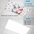 thumbnail image 6 of 2 Pack Magnetic Fluorescent Light Covers, 2x4 Ft,Red Blue Gnome American Flag Independence Day Magnetic Light Covers for Ceiling Lights Classroom Office Home Decor, 6 of 9