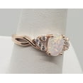 thumbnail image 2 of Size 9, White Fire Opal Topaz Rose Gold Ring, 2 of 6