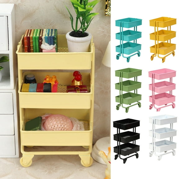 Joernso Wrought Iron Shelf Lightweight Creative Unique Miniature Dollhouse Food Shelf for Ornament