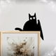 thumbnail image 3 of Adorno de puerta de metal con forma de gato adorable, adorno de puerta de gato nuevo 2024, adorno de puerta de Halloween de metal con forma de gato negro, marco de letrero decorativo para esquina de p, 3 of 6